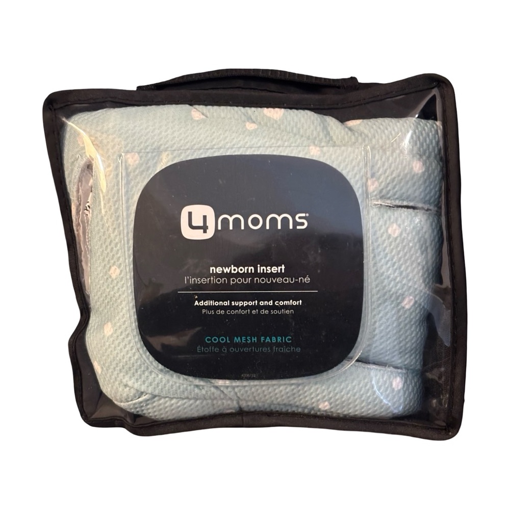 4moms Newborn Insert - Mint Green Blue with White Polka Dots